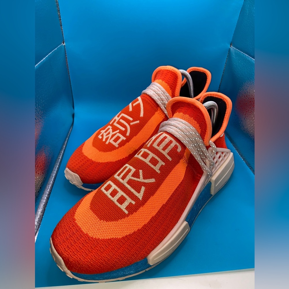 Men’s Adidas Pharrell Williams HU NMD Extra Eye Orange H67401 Sz. 8 US/41 1/3 EU